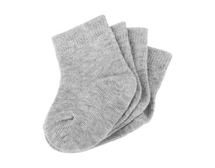socks white, gray, black, isolated on white background