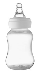 pacifier for milk isolated on white