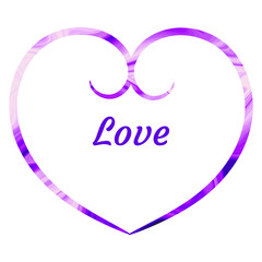 Colorful vector Heart icon. Love symbol Flat style. Design elements for Valentine's day