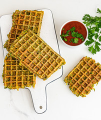 Gaufre de courgette healthy 