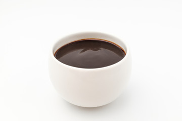 Oyster sauce on white background