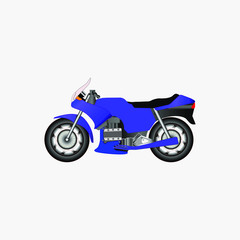 Fototapeta premium Set of sports motorcycle icons.