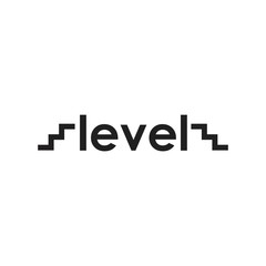 Level Logo  Abstract Color Black