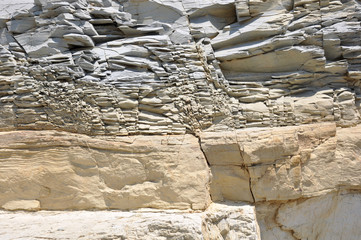 texture of ancient stone on the black sea