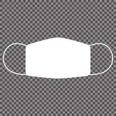 Medical mask vector icon. Vector design illustration