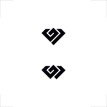 diamond logo initial G1 modern design
