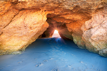 Beach in Portimao, Portugal.