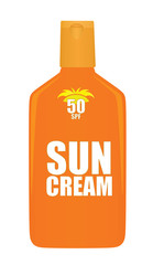 Sun protect cream. vector illustration