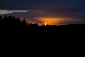 Sunrise on a beautiful spring morning