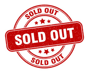 sold out stamp. sold out label. round grunge sign