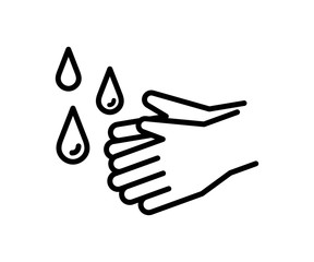 手洗いのアイコンのセット／イラスト／衛生