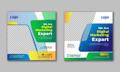 Business Marketing Agency Square Banner Social Media Post Instagram Banner for Business Promotion