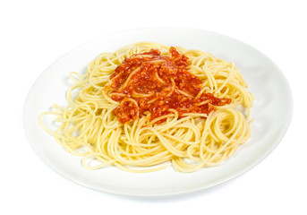 Spaghetti noodles  isolated background