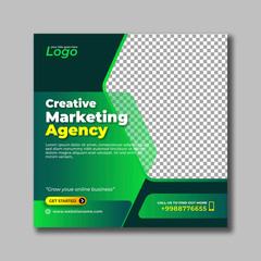 Business Marketing Agency Square Banner Social Media Post Instagram Banner for Business Promotion