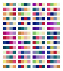 Color Palette Swatches Vector Design