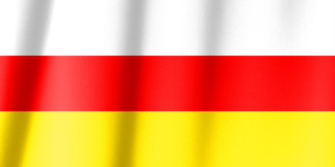 Flag blowing in the wind series - South Ossetia