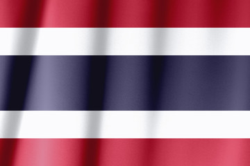 Closeup of the flag of Thailand, square image