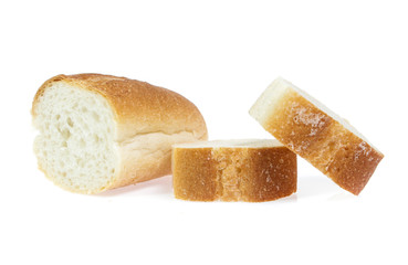 Bread isolated on white background