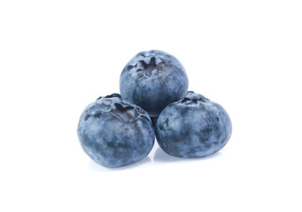 blueberries isolated on white background