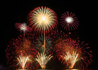 Colorful fireworks
