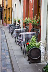Ancient streets of Vilnius city