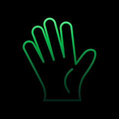 Hand, organ nolan icon. Simple thin line, outline vector of Human organ icons for ui and ux, website or mobile application