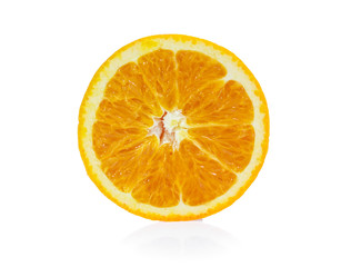 Orange fruit isolated on white background
