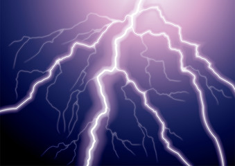 雷　いなづま　落雷