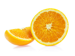 Orange fruit isolated on white background