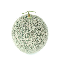 green melon isolated on white
