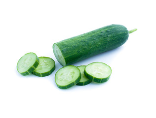 Cucumber  isolated on white background