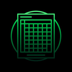 table nolan icon. Simple thin line, outline vector of online shopping icons for ui and ux, website or mobile application