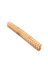 Roller with spikes massage wooden. Massager for the body.