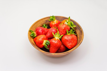 Sweet fresh strawberry isolated on white background