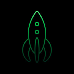 rocket line nolan icon. Simple thin line, outline vector of toys icons for ui and ux, website or mobile application