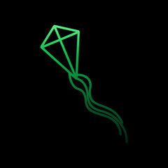 kite line nolan icon. Simple thin line, outline vector of toys icons for ui and ux, website or mobile application