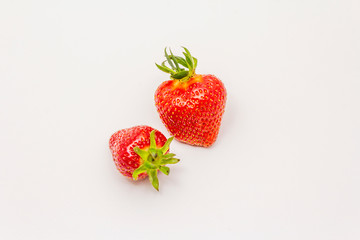 Sweet fresh strawberry isolated on white background