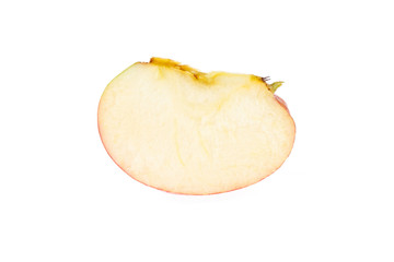 red apple isolated on white