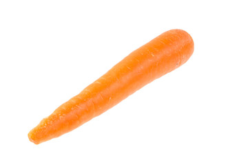Fresh carrot isolated on white