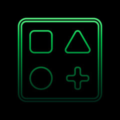 Obraz premium cognitive box line nolan icon. Simple thin line, outline vector of toys icons for ui and ux, website or mobile application