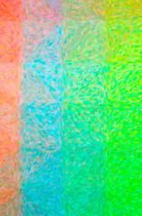 Illustration of abstract Green, Yellow, Green And Red Impressionist Pointlilism Vertical background.
