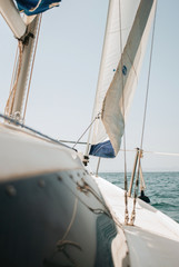 Sailing with sailboat