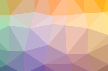 Illustration of abstract Blue, Orange, Purple horizontal low poly background. Beautiful polygon design pattern.