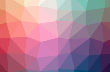 Illustration of abstract Red horizontal low poly background. Beautiful polygon design pattern.