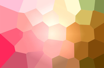 Abstract illustration of orange, pink, purple, red Giant Hexagon background