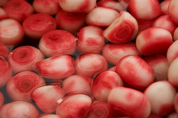 cebolla roja en vinagreta