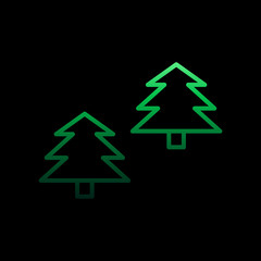 Fototapeta premium forest line nolan icon. Simple thin line, outline vector of camping icons for ui and ux, website or mobile application