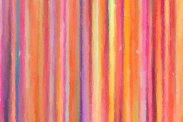 Pink, orange, red and blue lines Long brush Strokes Pastel abstract paint background.