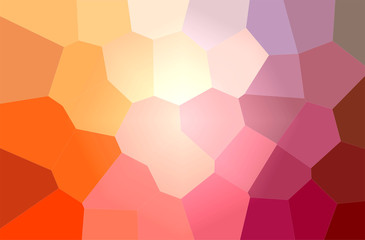 Fototapeta na wymiar Abstract illustration of orange, pink, purple, red Giant Hexagon background