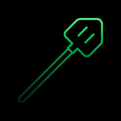 shovel line nolan icon. Simple thin line, outline vector of camping icons for ui and ux, website or mobile application